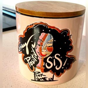Pinklomein Jar Canister Pink Lomein Ashley Stat Positive Sis Female Art BHM